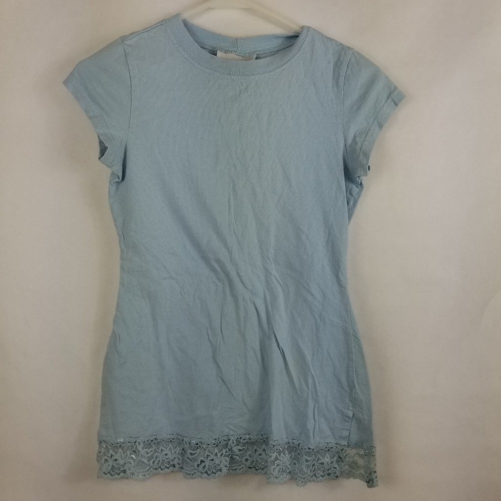 Los Angeles Express 1/4 Sleeve Shirt Size S Light Blue